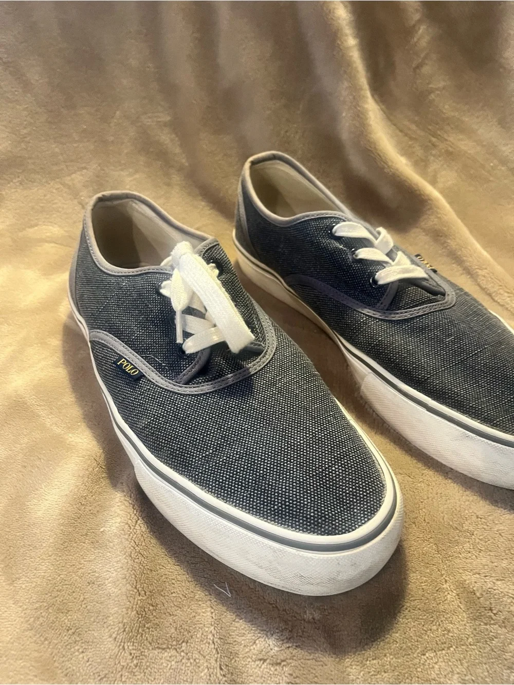 Polo by Ralph Lauren Dark Navy Canvas Low-Profile Sneakers
